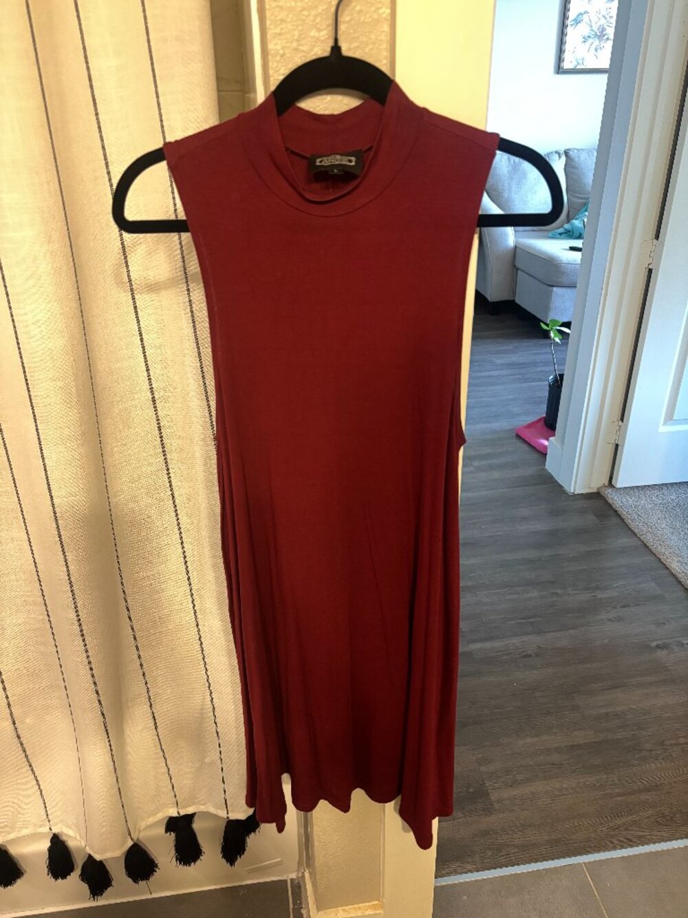 Maroon Sleeveless Dress